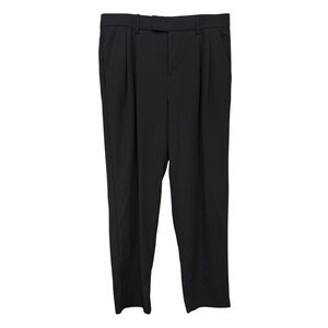 Banana Republic High-Rise Slim Italian Wool Ankle Pant Size 12 Black 2023